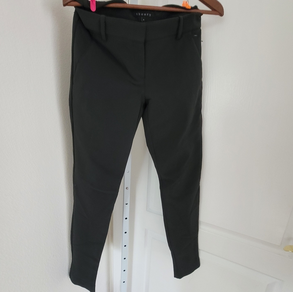 Theory Black Work Pants Size 4